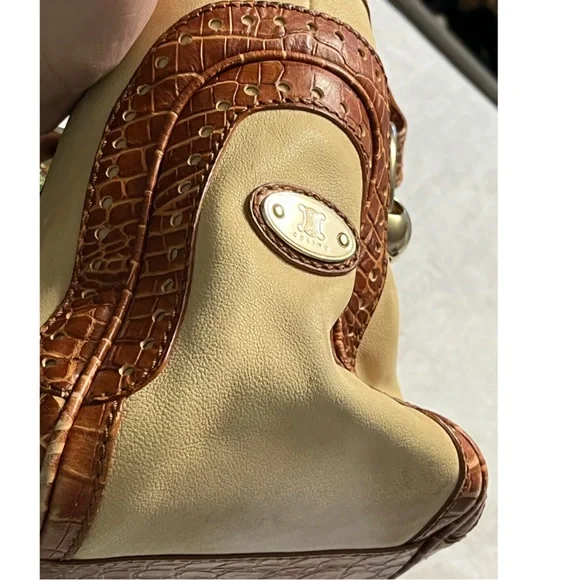 CELINE BOOGIE EMBOSSED CROC BAG- vintage - Picture 4 of 16